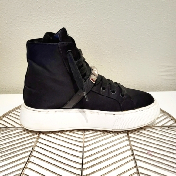 Prada | Tessuto Studded High-Top - Picture 5 of 10